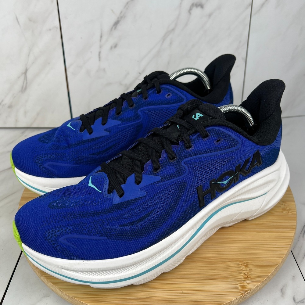 Hoka One Clifton 10 Mens Size 11 D Night Sky Midnight Blue Running Shoes 1162030 - Picture 3 of 12